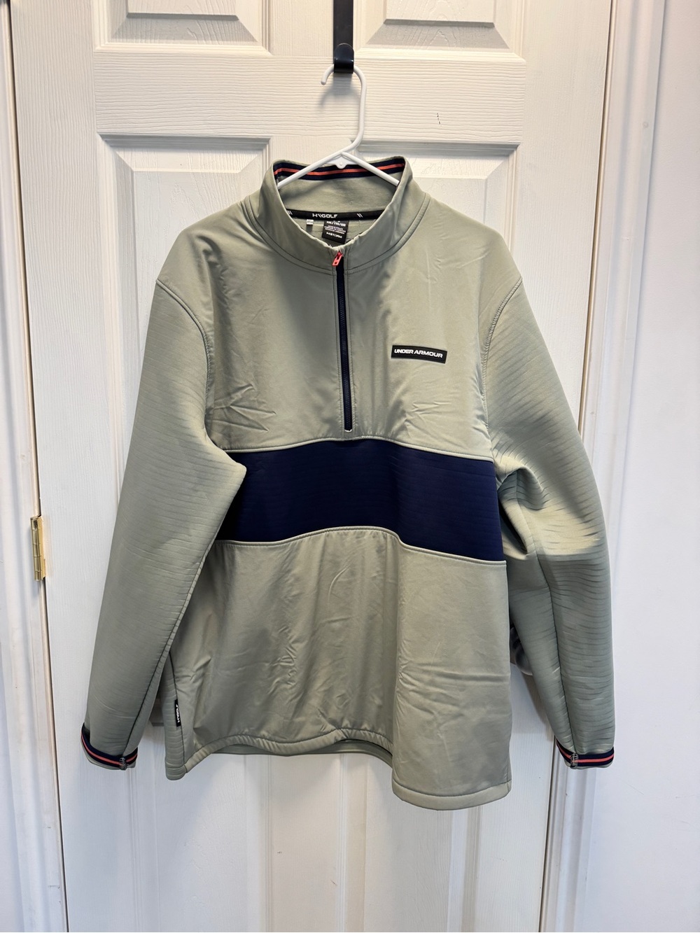 Under Armour Grey & Navy Half-Zip Performance Pullover